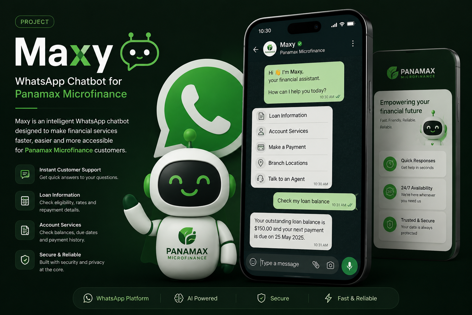 Maxy Chatbot Interface